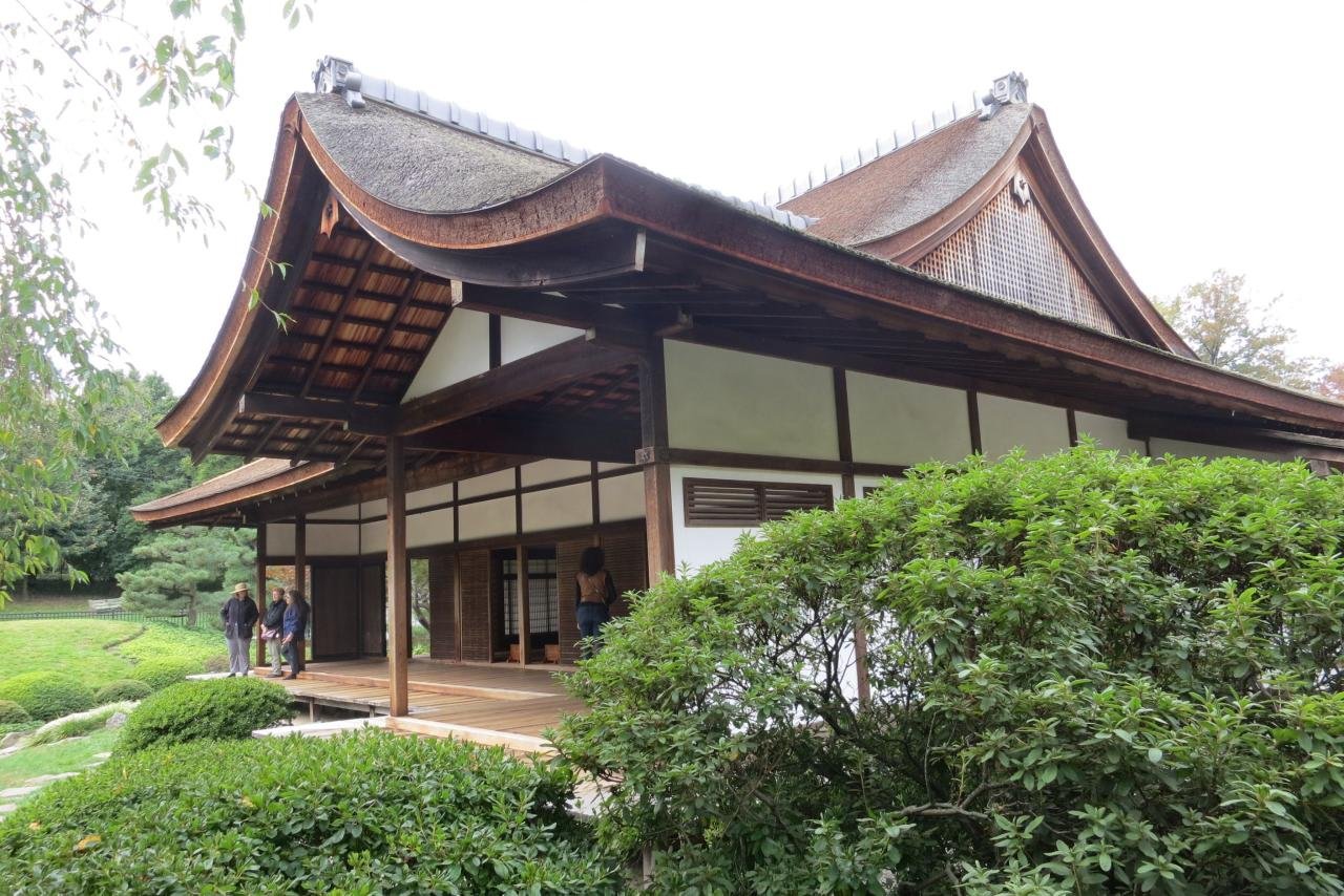 Japanese house style healthy garden